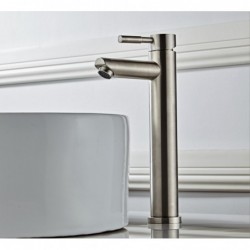 Banio Exclusif 304-robinet de lavabo haut monocommande en acier inoxydable