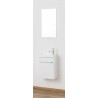 Banio Kum Ensemble de meuble de toilettes avec miroir - Blanc | Banio
