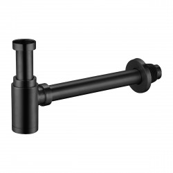 Banio design lavabo siphon 5/4 noir mat 33cm