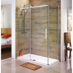 La cabine de douche  rectangle 110x90cm anticalcaire chromée
