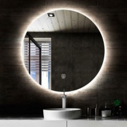 Miroir rond Banio Circle avec éclairage LED 80cm avec miroir chauffant