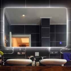 Banio Aspen spiegel 120x70cm met LED verlichting en spiegelverwarming