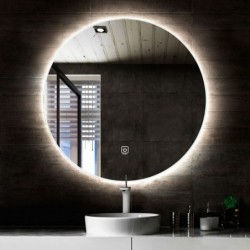 Miroir rond Banio Circle avec éclairage LED 60cm avec miroir chauffant