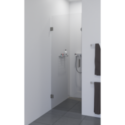 Porte de douche sans profilé Banio Modern 70x200 avec charnières en inox
