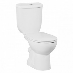 sedef wc sur pied pot inferieur blanc, avec douchette (bidet), p-trap