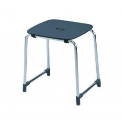 GEDY TABOURET ANTHRACITE/CHROME: 6072-43
