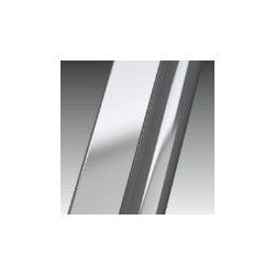 Novellini  giada h 60 dimension extensible de  58-59,5 cm verre trempe transparent  silver: GIADAH60-1B