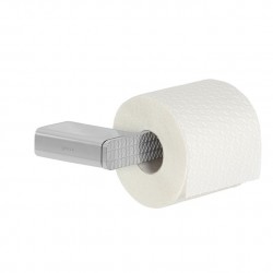 Geesa Shift    chrome Porte  rouleau papier toilette sans couvercle avec motif trid'angle (droitier)
