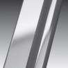 Novellini  rose 2p 116 gauche   dimension extensible de  116-122 cm verre trempe transparent  silver: ROSE2P116S-1B